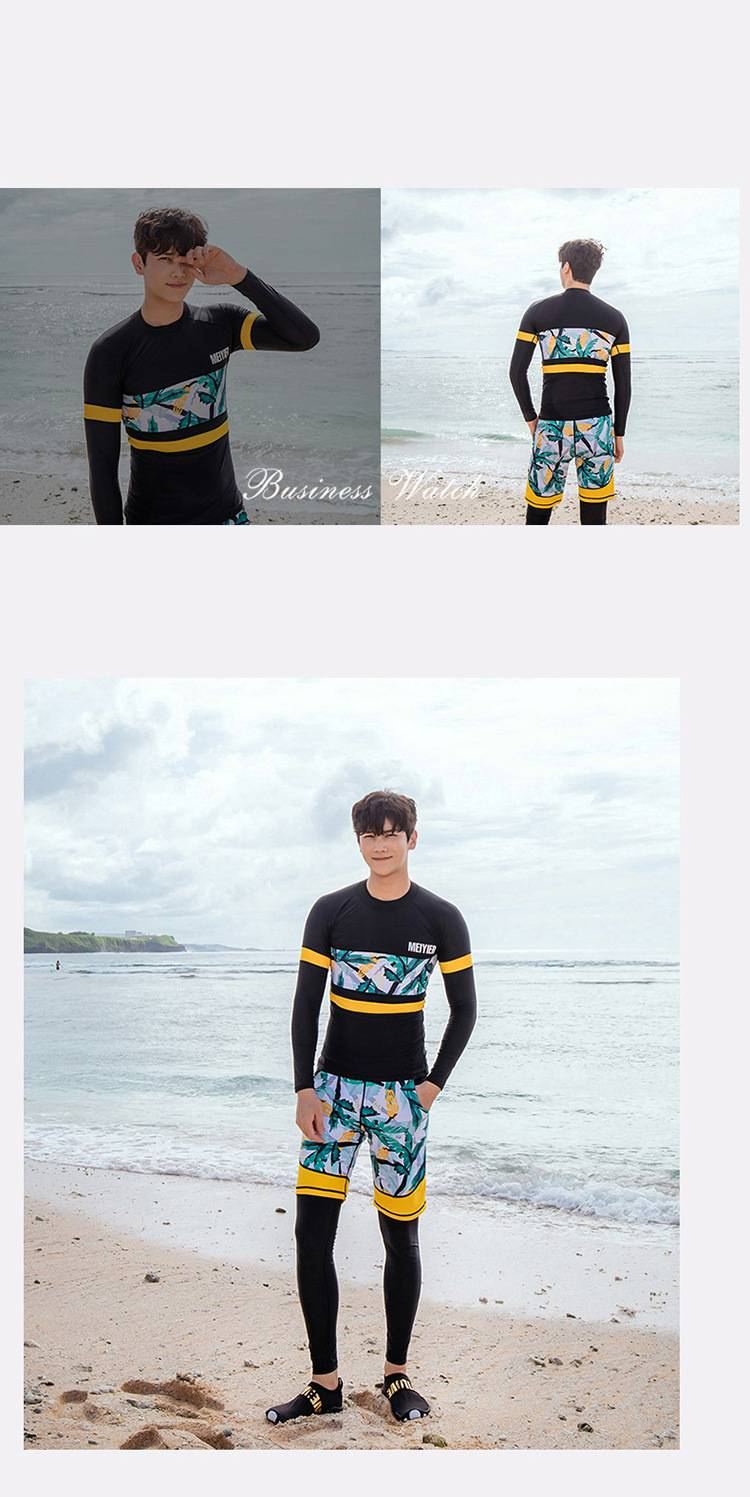 Traje de baño de dos piezas para hombre y pareja de alta gama, ideal para surf y buceo en la playa, de secado rápido para mujer._voghion.com