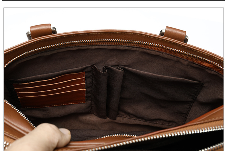 Herren Aktentasche Business Handtasche Computertasche Herren Rindsleder Schulter Messenger Bag Business Bag_voghion.com