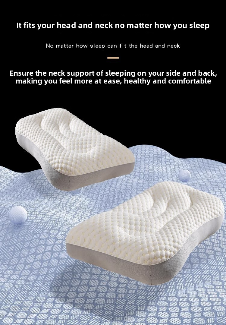 Knitted Pillow Set (2-Pack) - Orthopedic Neck Support Pillows For Deep Sleep Non-Collapsing & Breathable (Medium Firmness Home Use Single Size)_voghion.com