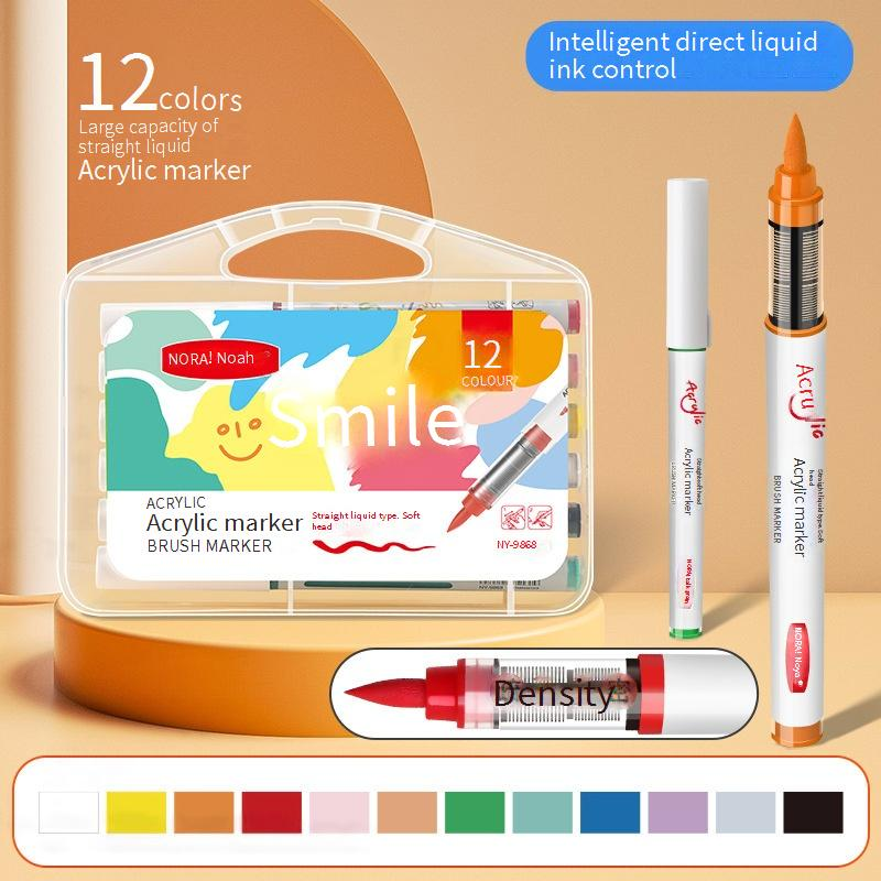 Professional Acrylic Marker Pens Set - Soft Tip Fine Line Art Markers For Drawing, Sketching & Illustration_voghion.com