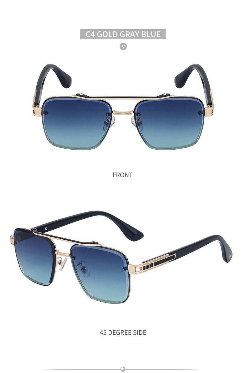 2025 Summer New European And American Cut Edge Frameless Sunglasses For Men, High-end Sunglasses For Men, Trendy Sunglasses For Men, Sunglasses_voghion.com