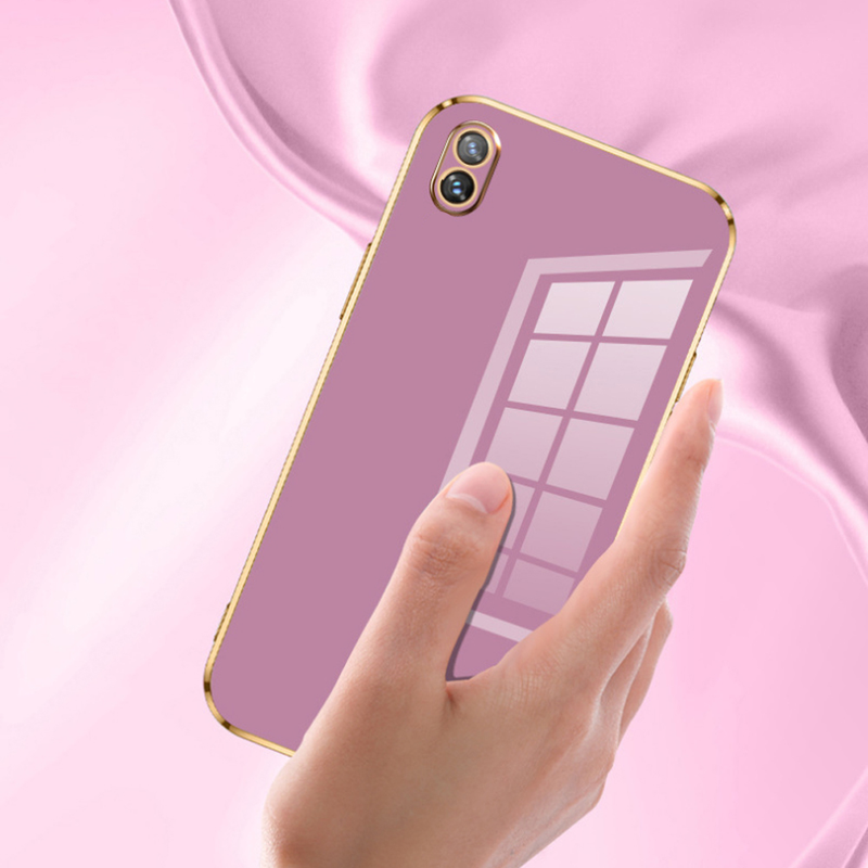 For vivo Y1s Case Luxury Square Plating vivo Y1s Y91C Y91i Phone Case Vivo 1929 1820_19 ShockProof Silicone Back Cover Fundas_voghion.com