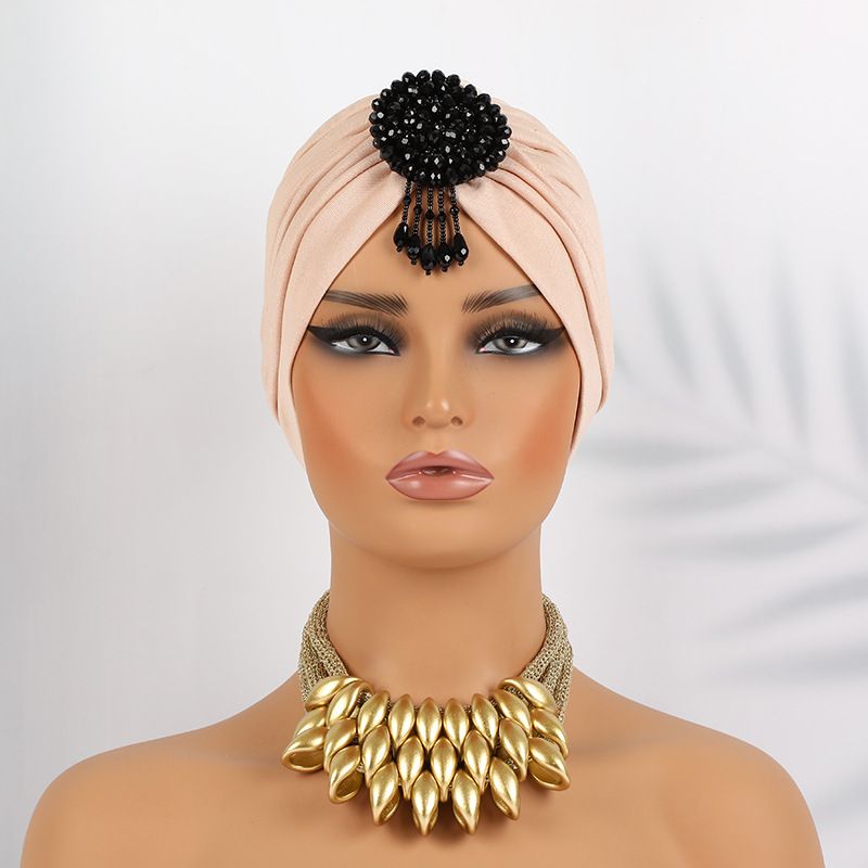 Nuovo accessorio con nappe sulla fronte, cappello anguria plissettato bohémien, cappello indiano, cappello per capelli_voghion.com