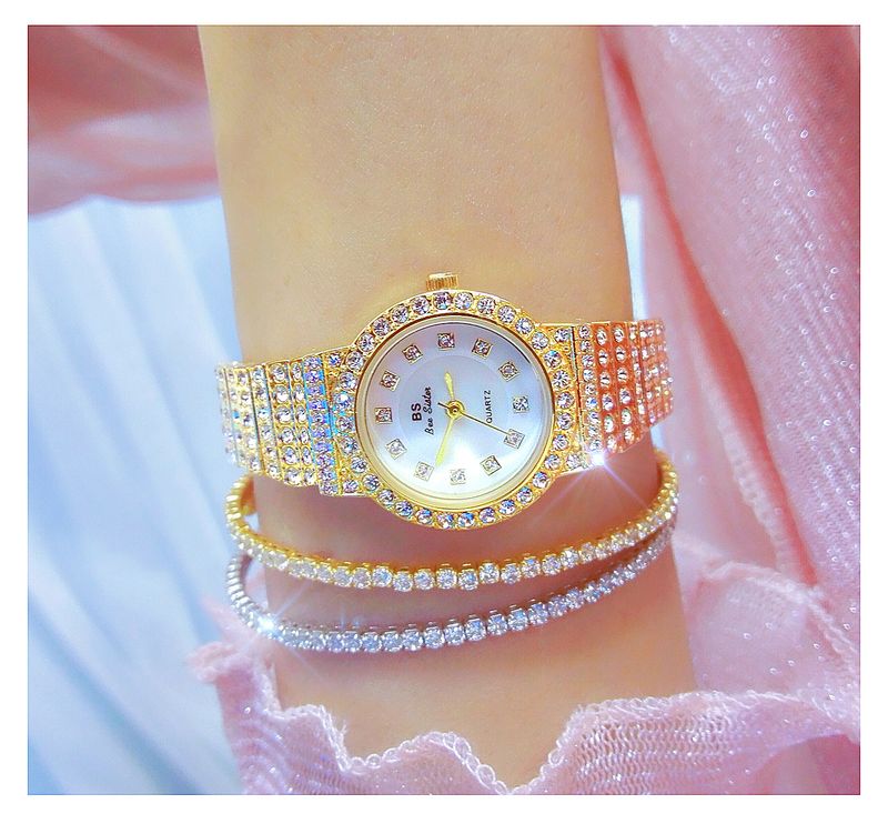New light luxury chain watch small chain full of stars full of diamonds women's watch_voghion.com