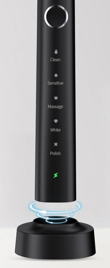 Bürstenköpfe Sonic Electric Inductive Charging Soft Hair Tragbare Zahnbürste für Erwachsene Geschenk Smart Zahnbürste_voghion.com