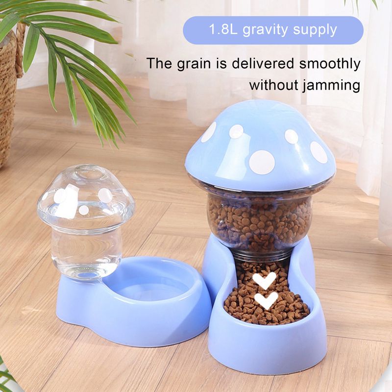 Guangying 1 Set Kat Water Feeder Auto Replenishment Grote Capaciteit Paddestoel Vorm Huisdier Hond Kat Water Voedsel Container Dierbenodigdheden_voghion.com