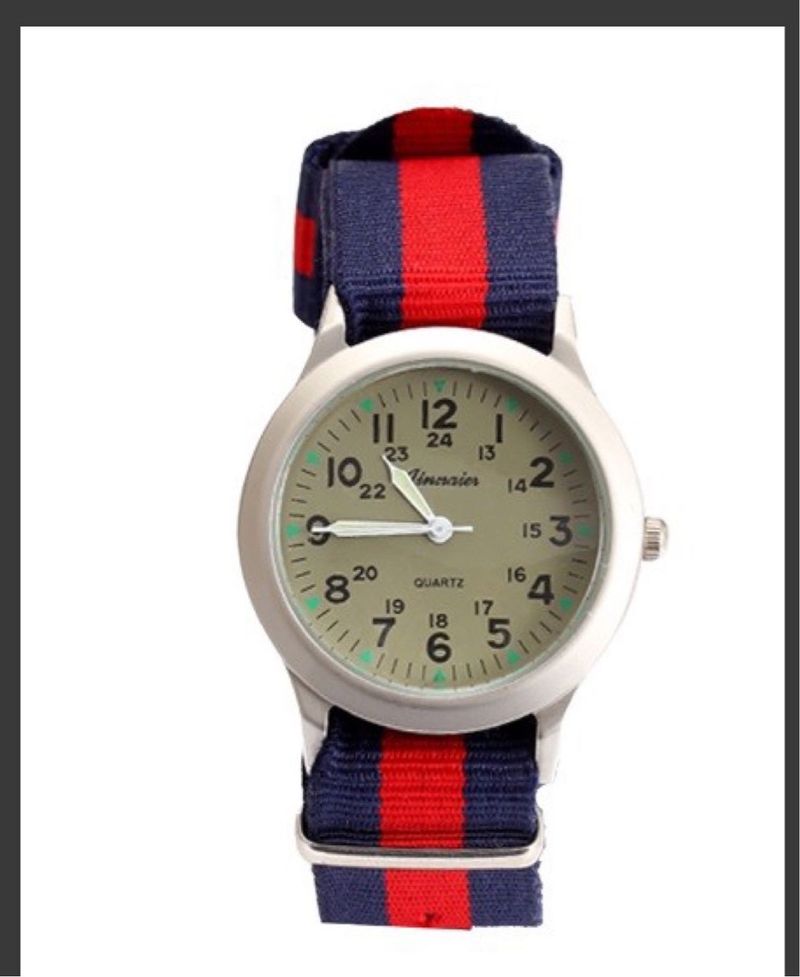 Men's and women's casual canvas strap, buckle, watch pointer_voghion.com