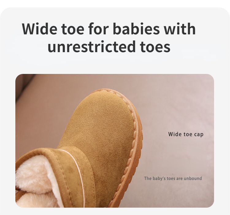 Bottes courtes épaisses en peluche pour enfants, chaussures chaudes à semelles souples en coton, bottes d'hiver pour filles, 2024_voghion.com