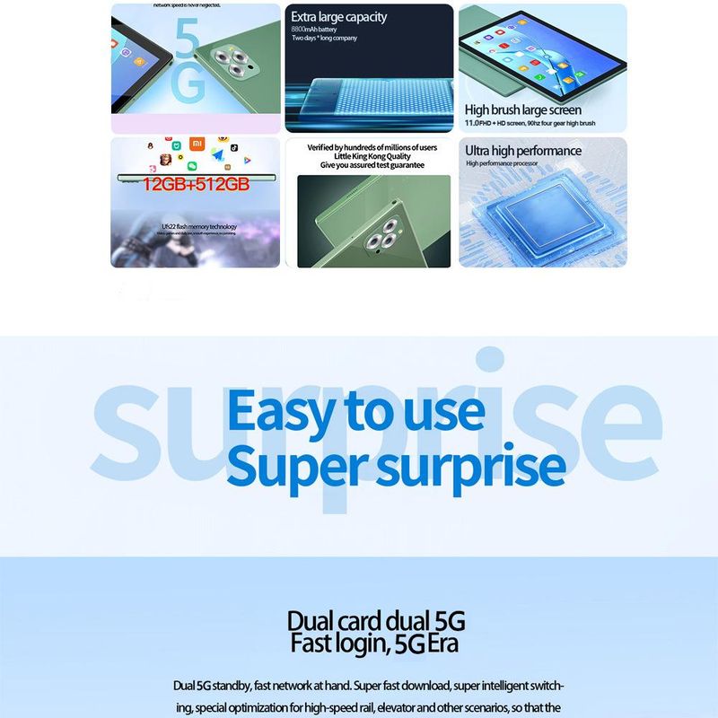 S9ultra: nueva tableta de 11 pulgadas para llamadas, juegos, aprendizaje y educación_voghion.com