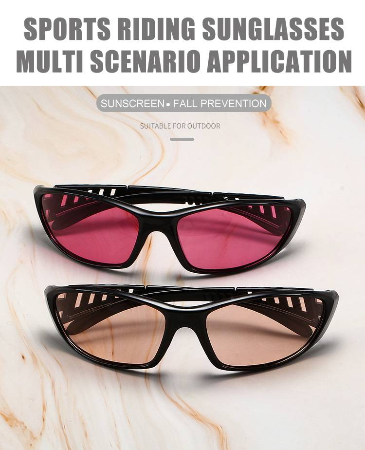 Y2K Silver Sunglasses Colorful Skeleton Glasses Futuristic Technological Sense Spicy Girl Net Red Sunglasses Cycling Glasses_voghion.com