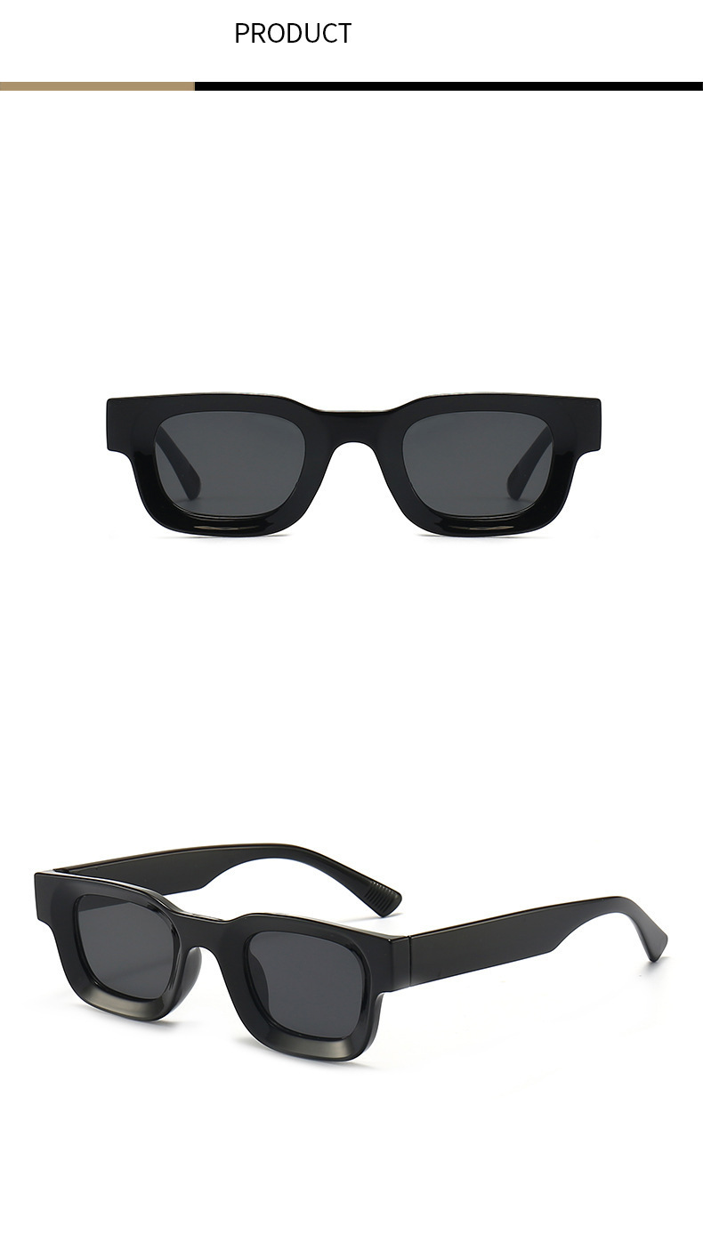 Occhiali da sole concavi retrò, occhiali da sole color caramella, occhiali da sole hip hop con montatura piccola per uomo e donna_voghion.com