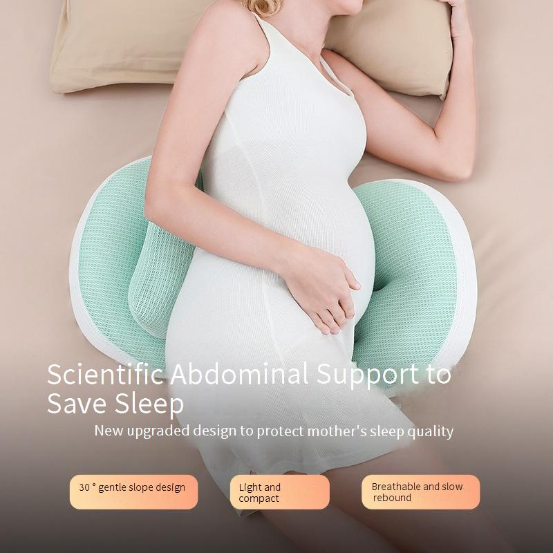 Oreiller pour femmes enceintes, protection de la taille, oreiller de couchage latéral, soutien du ventre, oreiller de couchage latéral en forme de U, oreiller spécial pour dormir pendant la grossesse_voghion.com