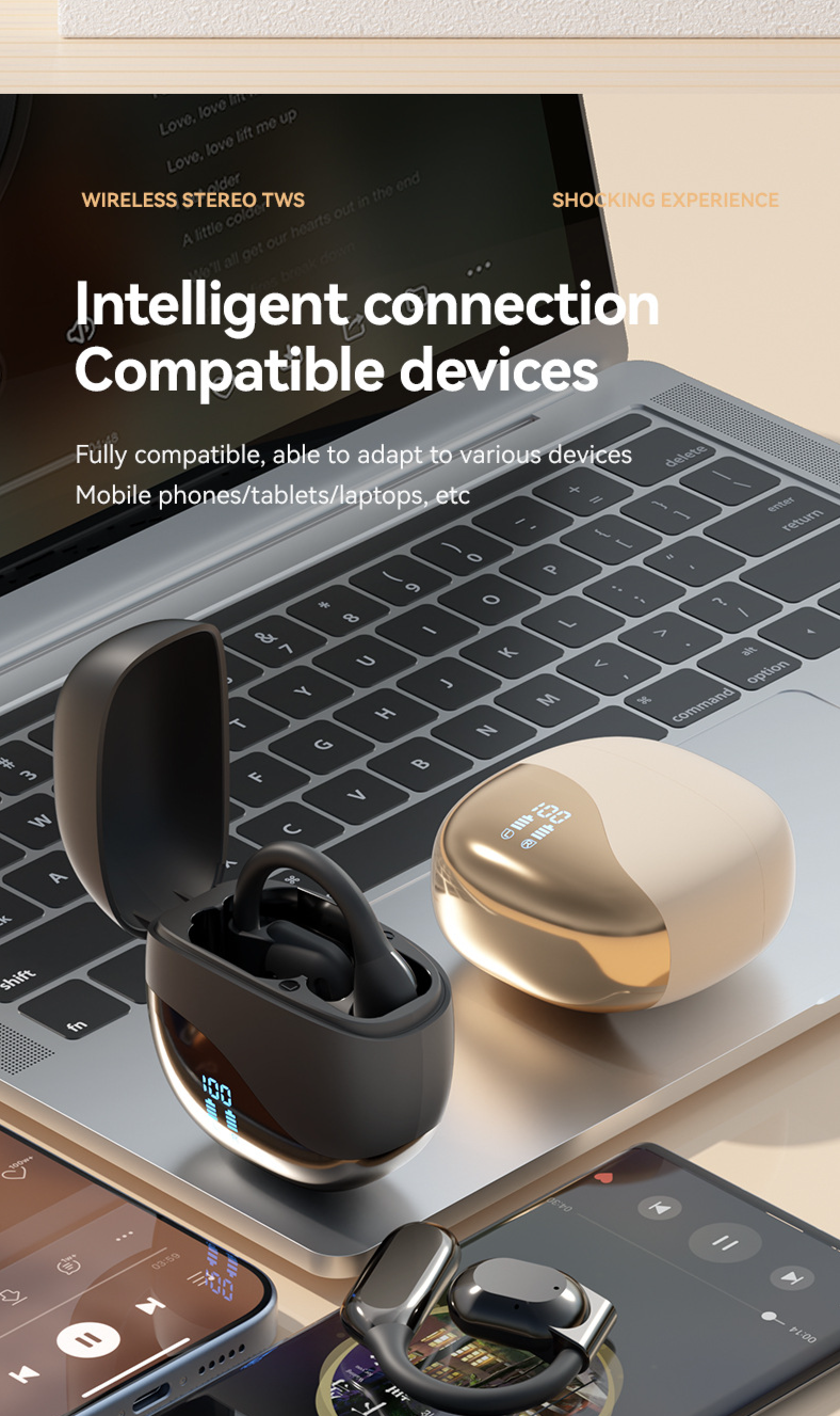 Translator Translation Headphones Ultra Clear Sound New Wireless Ear Hook Bluetooth Headphones Outdoor Sports 5.4_voghion.com