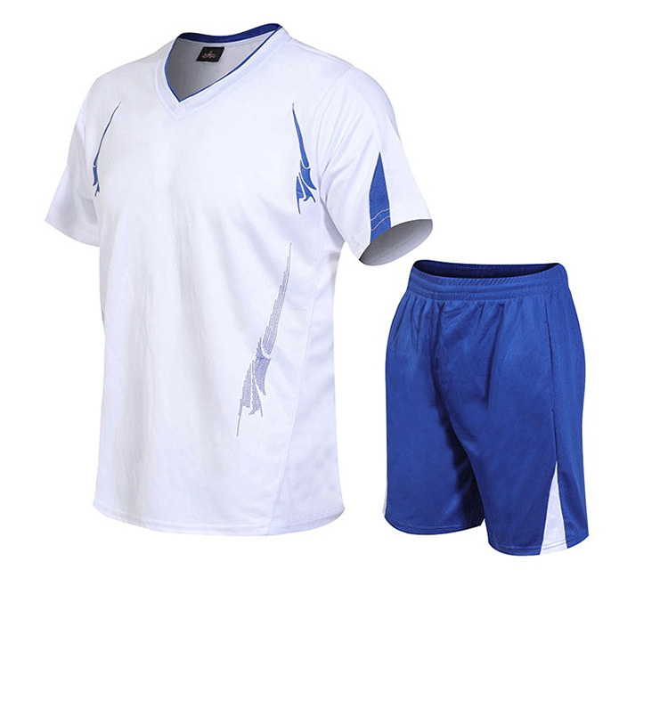 Bărbați îmbrăcăminte sport mânecă scurtă tricou costum de vară bărbați sport casual costum de baschet în aer liber rulează Slim sport îmbrăcăminte_voghion.com