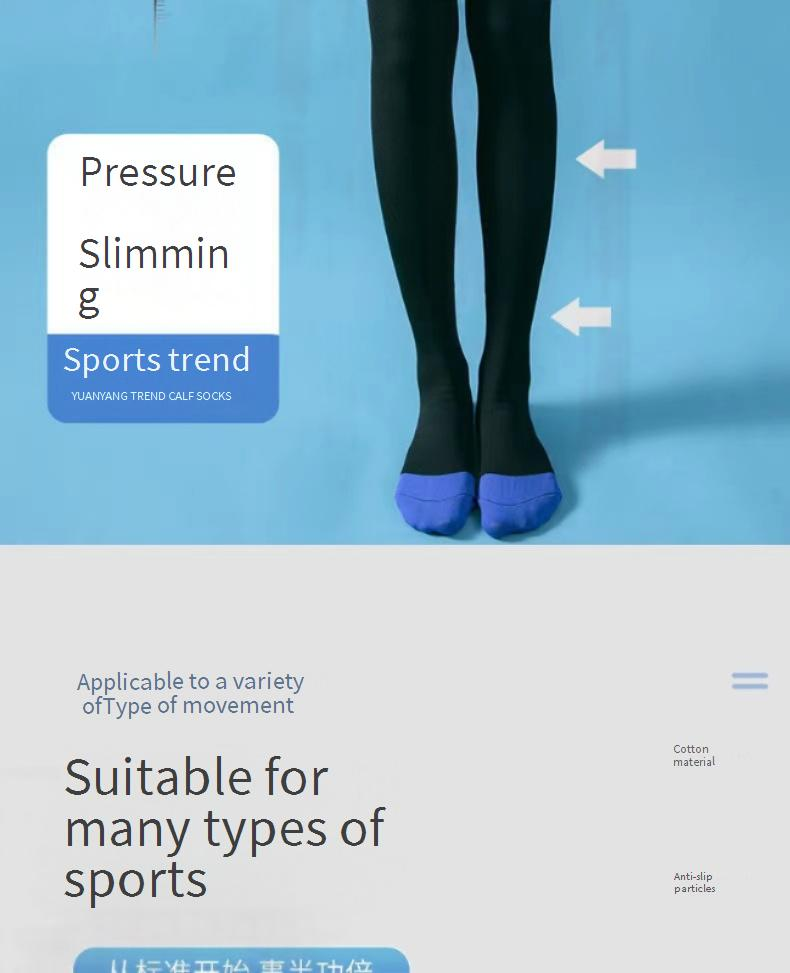 Calze a compressione per polpaccio, lunghe, sottili, estive, da donna, per sport professionistici, da corsa e da salto, Fiess_voghion.com