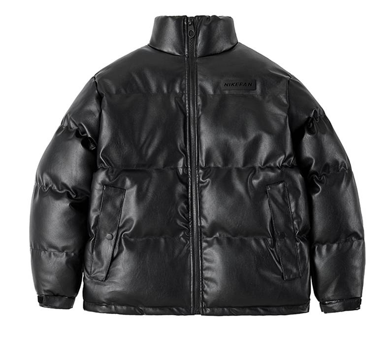 Unisex Pure Cotton And Fleece Thickened Overcoat With A Stand-up Collar, Warm And Versatile, Suitable For All Occasions, Made Of Soft Cotton Fabric._voghion.com