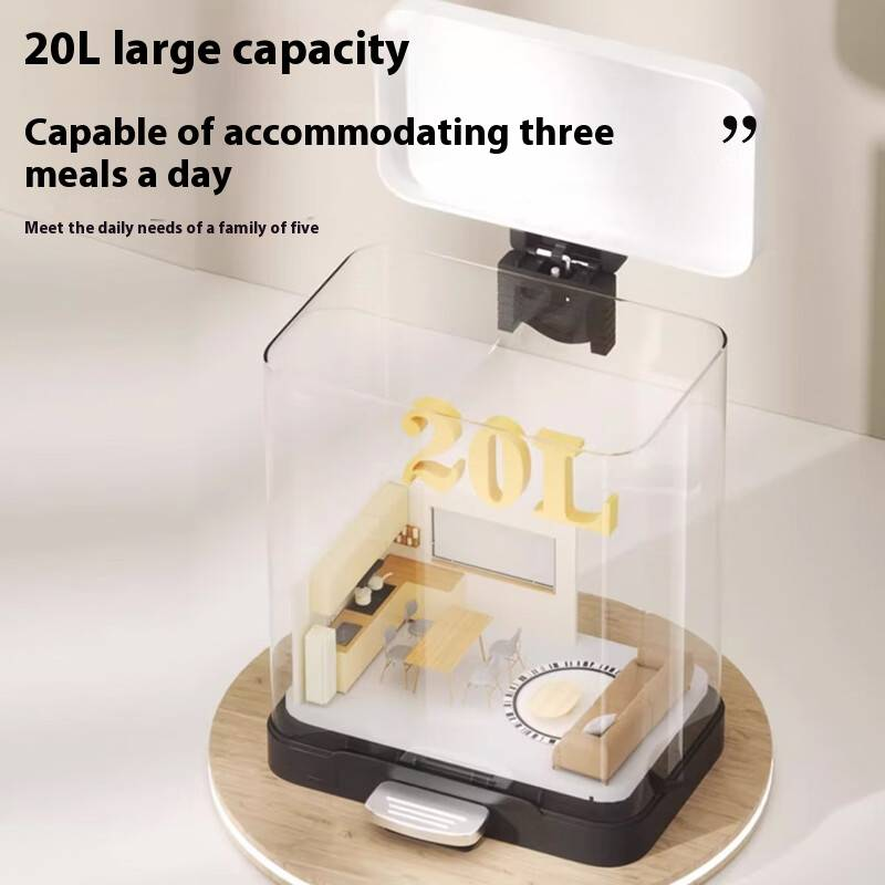 Stainless Steel Step Trash Can With Lid, Wide Opening Ivory White Kitchen & Living Room Bin, Large Capacity Wastebasket For Home Use_voghion.com