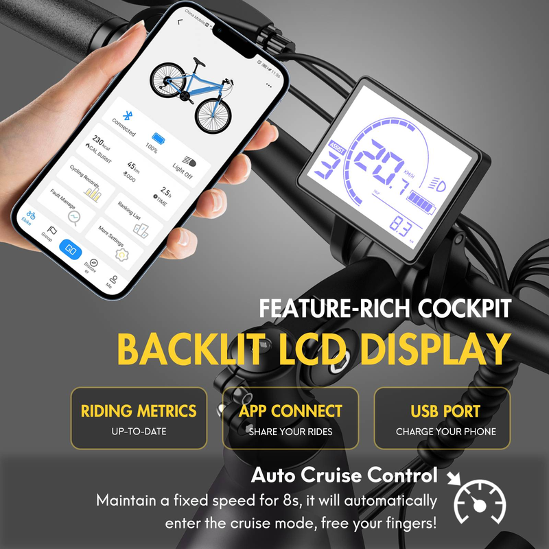 Vélo électrique de ville Fafrees F28 Pro, pneus 27,5 pouces, moteur 250 W, batterie 36 V 14,5 Ah_voghion.com