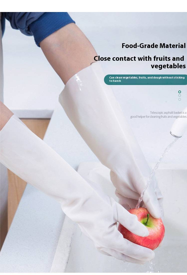 Nitril-Geschirrspülhandschuhe – langlebig, wasserdicht, lang (33 cm und 38 cm) für Küchenreinigung, Wäsche und Hausarbeiten_voghion.com