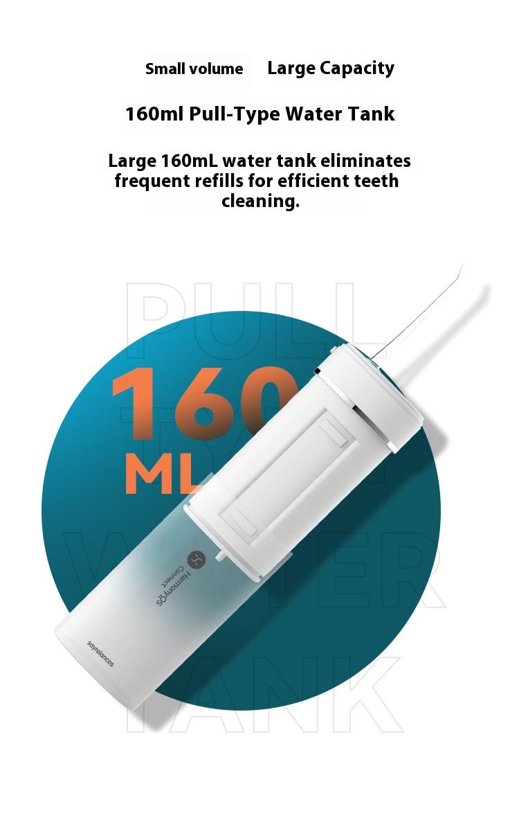 Portable Electric Water Flosser – Smart Orthodontic Oral Irrigator, IPX7 Waterproof, 300ml Tank, 3 Modes & 4 Nozzles, 50-Day Battery Life_voghion.com