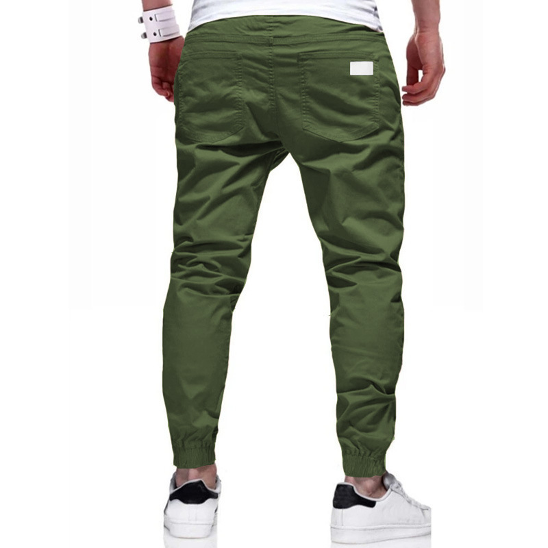 Four Seasons Cargo pants straight trousers for men casual cotton leggings for men slim overalls for men_voghion.com