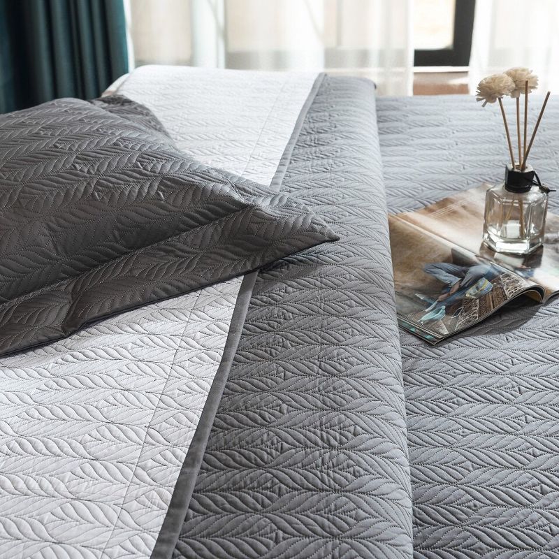 Copriletto in cotone di alta qualità, 100 pezzi, set da tre pezzi, trapuntato in cotone a fibra lunga, lenzuolo trapuntato in puro cotone, trapuntato da 1,8 m._voghion.com