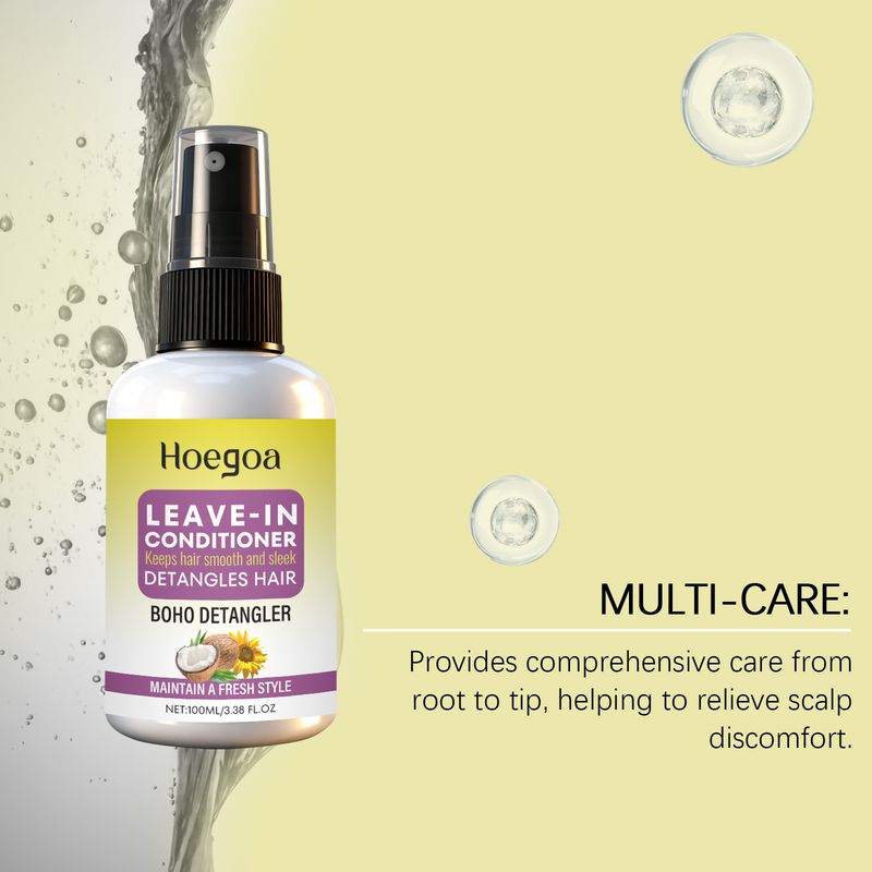 HOEGOA Feuchtigkeitsspendendes, glänzendes und geschmeidiges, täglich pflegendes Leave-in-Haarspray_voghion.com