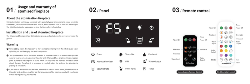 Intelligent Indoor Electric Water Atomizer, Intelligent Steam TV Cabinet Decorative Fireplace, 3D Water Vapor Electric Fireplace_voghion.com