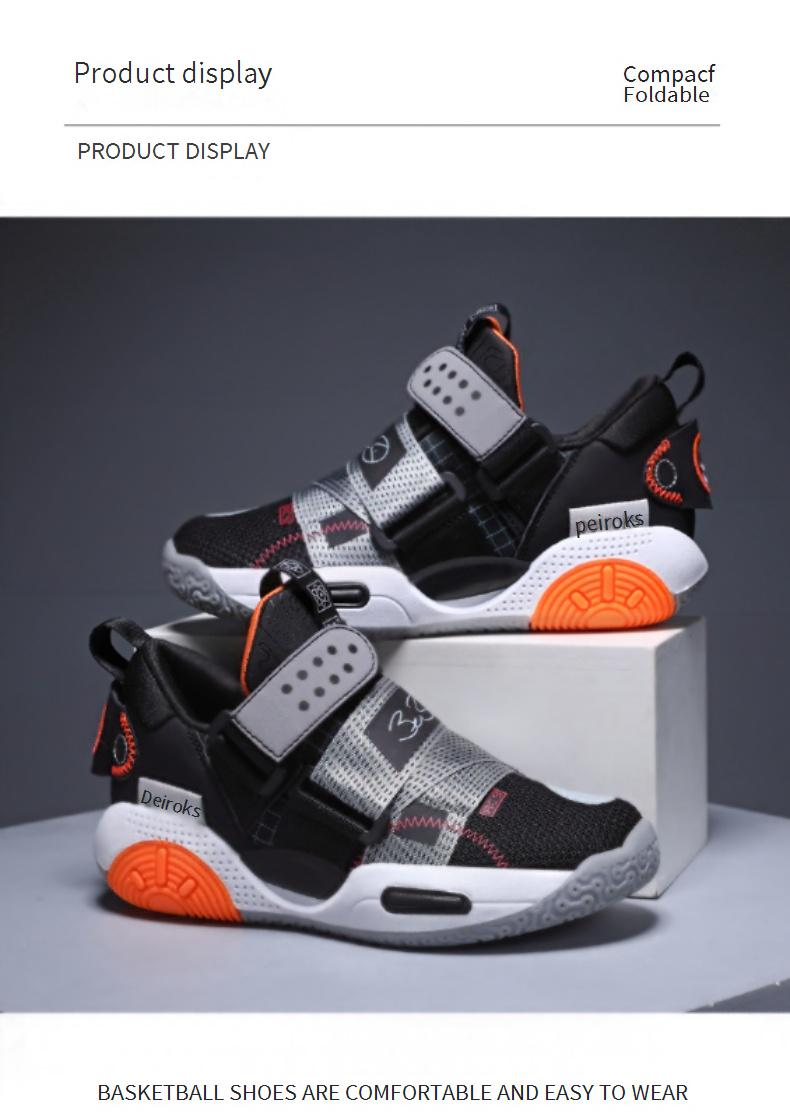 Mutter & Kinder Jungen Basketballschuhe Mesh Atmungsaktiv Professionelle Praktische Trainingsschuhe_voghion.com