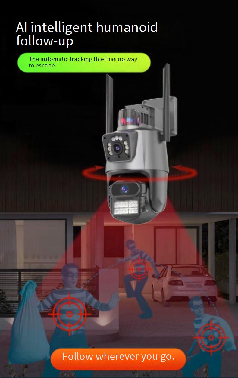 Security Cameras Home Security Monitoring Outdoor HD Night Vision Binocular Ball Machine Waterproof Camera_voghion.com