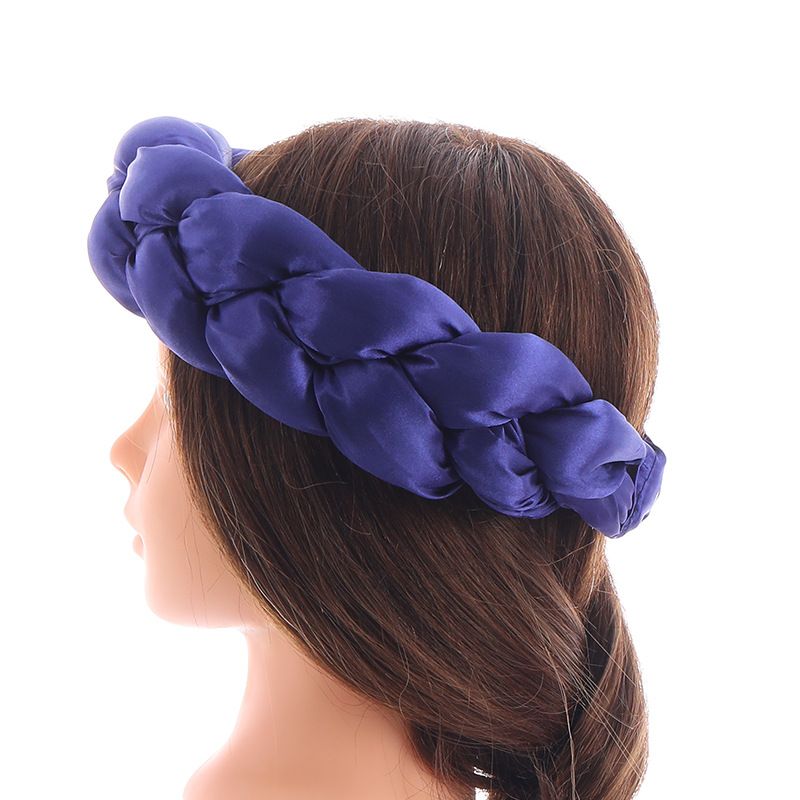 Multi Color Satijnen Twist Gevlochten Haarelastiekjes En Haarringen Voor Dames_voghion.com