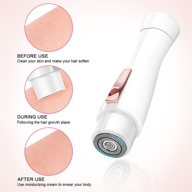 Mini dispositivo per la depilazione femminile, macchina a batteria per le zone intime e tagliacapelli elettrico per le labbra_voghion.com