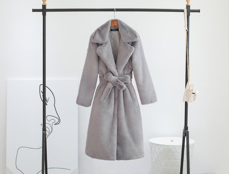 Cappotto lungo da donna in pelliccia sintetica effetto velluto – Giacca invernale in peluche stile visone con fodera in cotone (13 colori, 5 taglie)_voghion.com