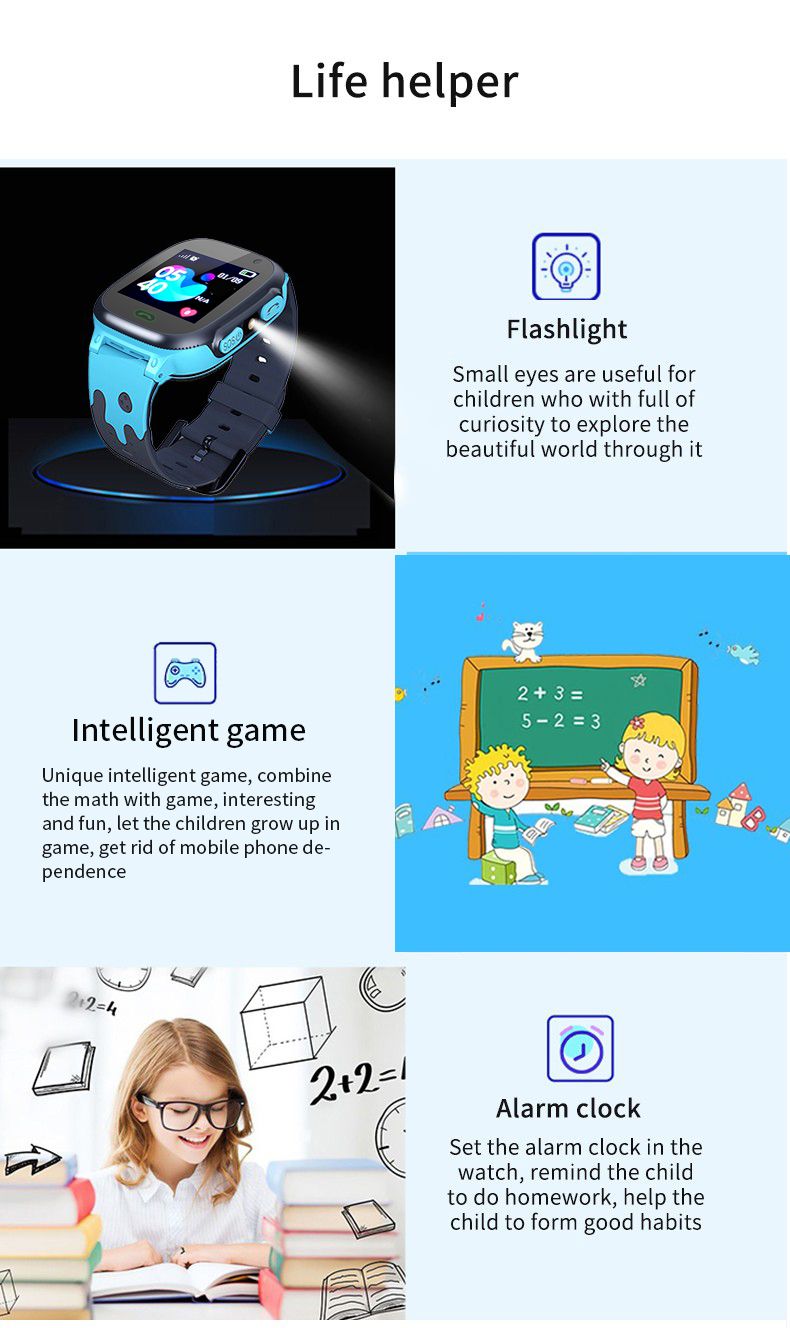 Q15 2g SIM Card, Anti Loss SOS Call, GSM LBS Location, Children's Smartwatch_voghion.com