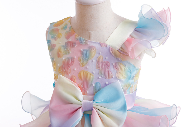 Mutter & Kinder Mädchen Kleid kleid Prinzessin kind kleid bogen Weibliche schatz pompadour kleid_voghion.com