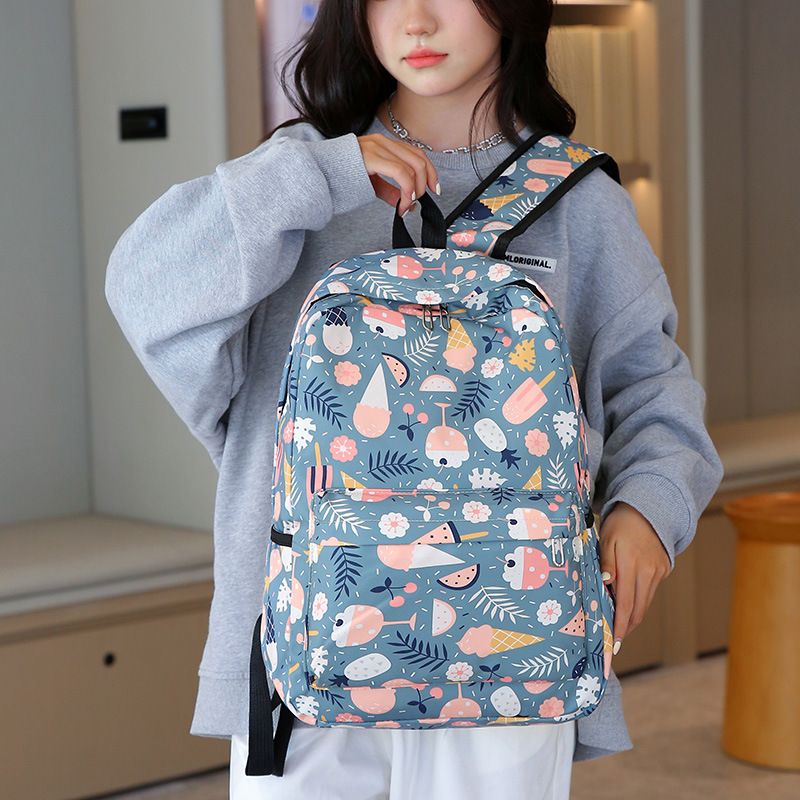 Backpack 3-in-1 Backpack Backpack Lunch Box Bag Pen Bag Three-piece Bag_voghion.com