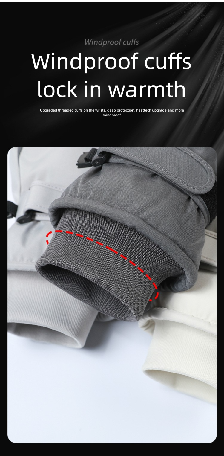 Ski Gloves Touch Screen Waproof Outdoor Sports Men And Women Warm Plus Velvet Thickened Riding Non-Slip Windproof_voghion.com
