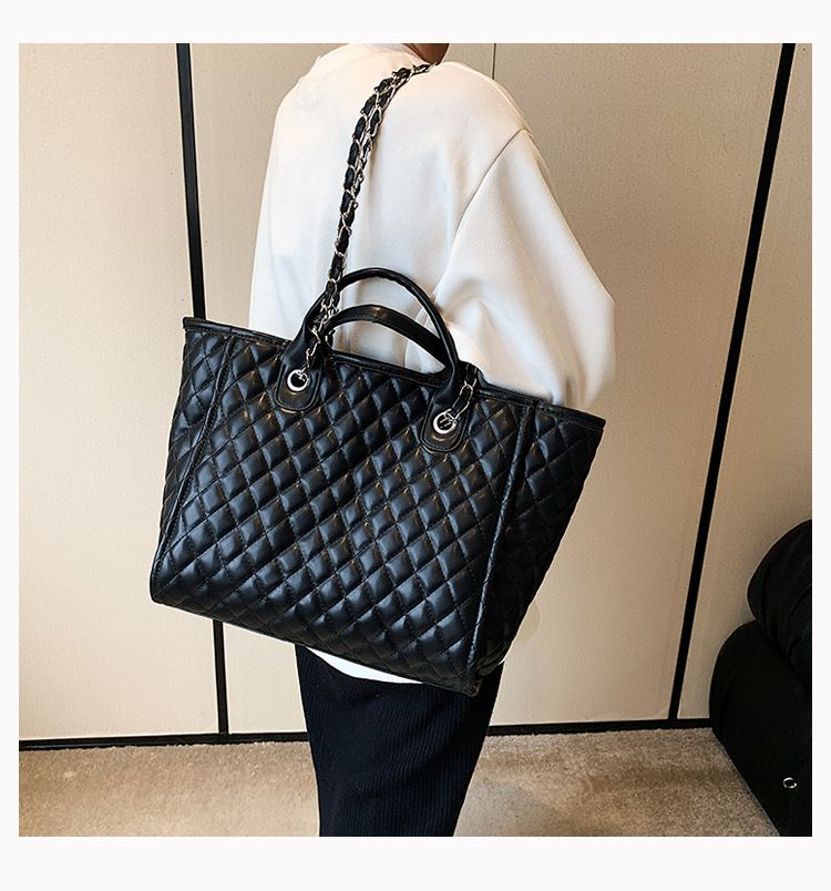 Women's Handbag Diamond Gott Bag Women's Large Capacity Tote Chain Bag Shoulder Bag_voghion.com