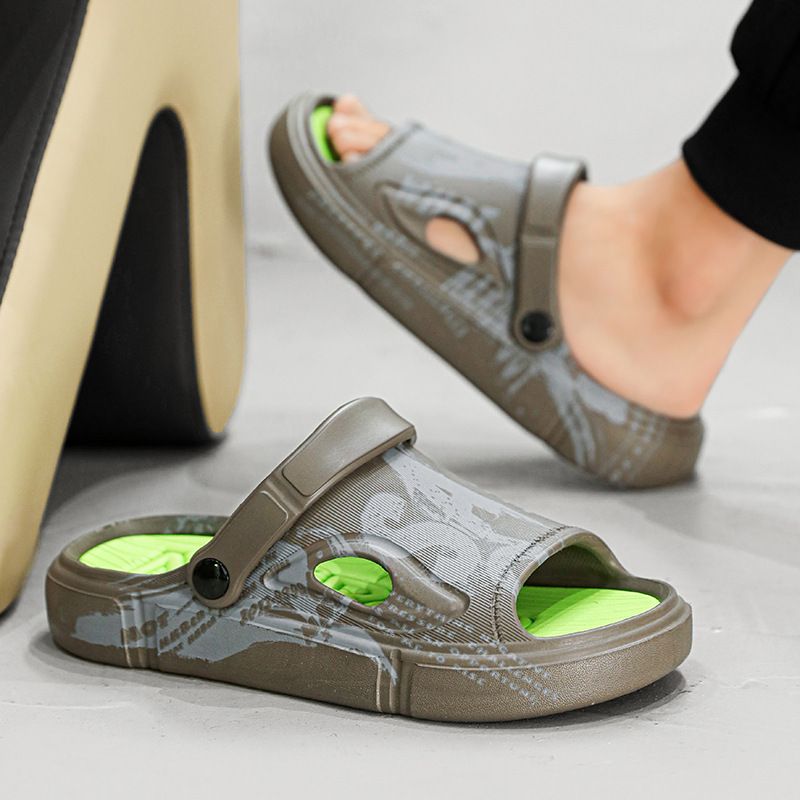 Rutschfeste, verschleißfeste Herren-Sommerschuhe für Autofahren und Sport, mit dem Gefühl, auf Kot zu treten. One Line Trawl Red_voghion.com