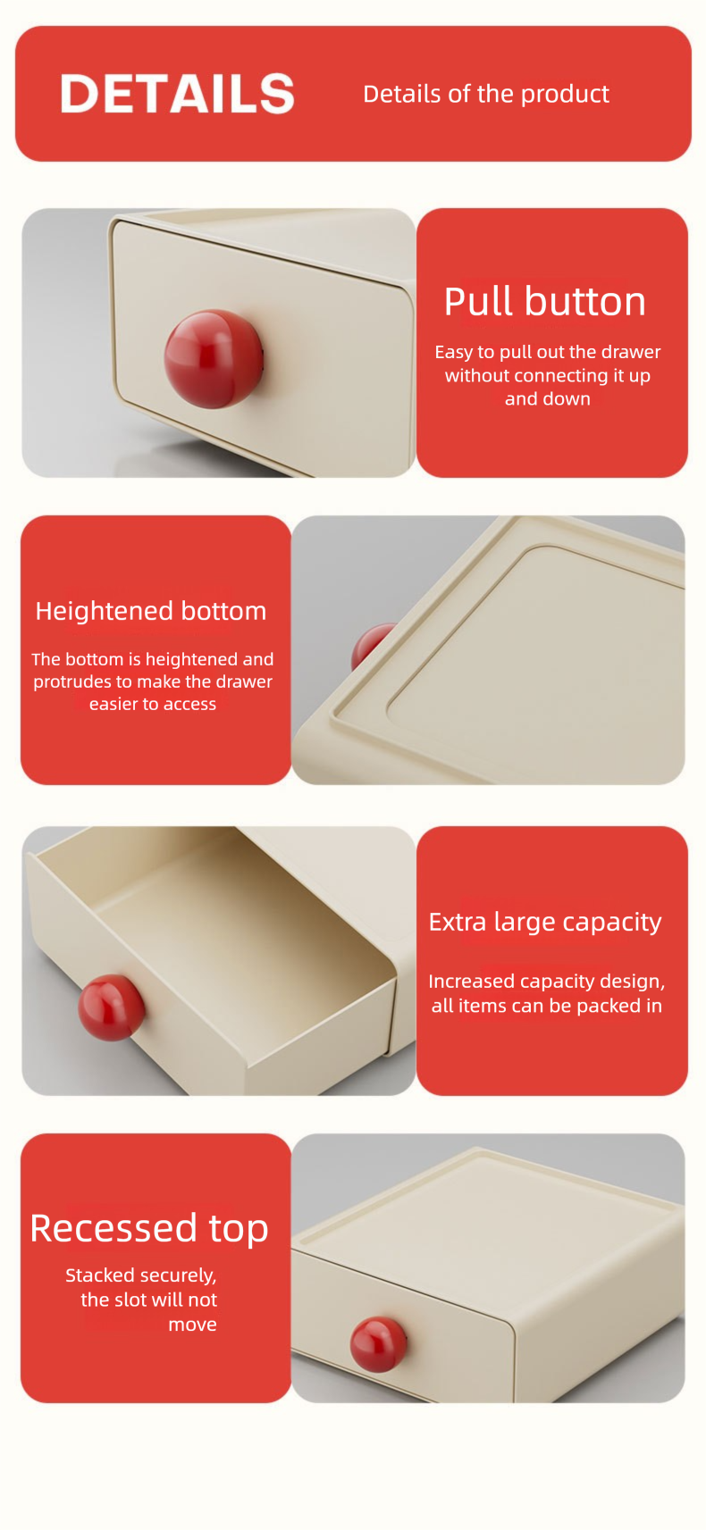 Schubladen-Typ Desktop Kleine Box Büro Schreibtisch Lagerung Rack Organisation Schrank Schlafsaal Artefakt_voghion.com