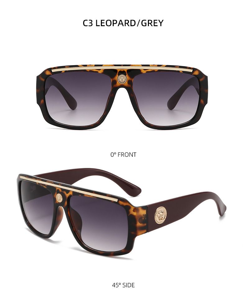 Square Sunglasses Unisex Fashion Human Head Sunglasses Personality Sunglasses T1389_voghion.com