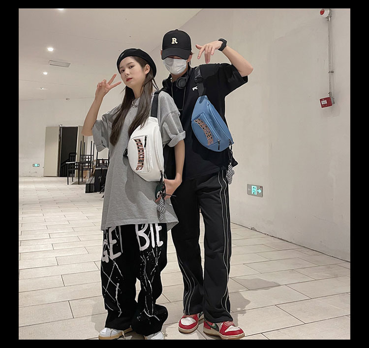 Nuovo marsupio da uomo versione coreana borsa a tracolla casual in nylon a tracolla borsa per il petto sportiva all'aria aperta di grande capacità_voghion.com