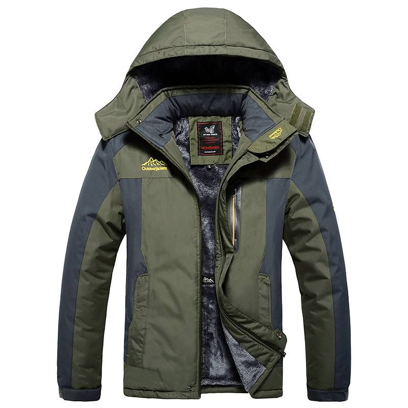 Ropa de hombre para deportes al aire libre, forro polar grueso de una sola capa, ropa de invierno cálida, traje de montañismo suave con relleno de algodón de gran tamaño_voghion.com