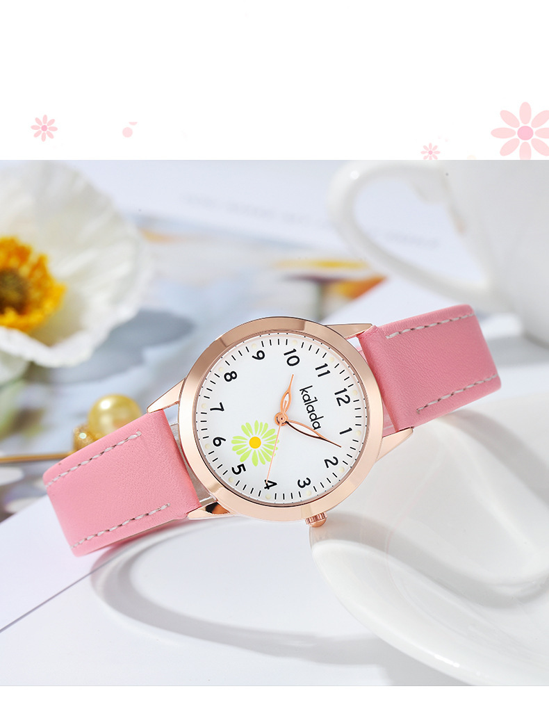 Orologio per bambini Little Daisy orologio donna ins vento tendenza semplice temperamento studenti impermeabile dipartimento forestale piccolo fresco_voghion.com