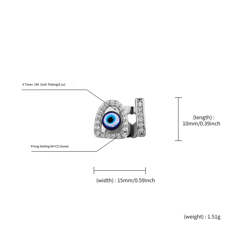 Halloween muži a ženy módní osobnost zlaté zuby ďábelské oči intarzované zirkonové rovnátka cosplay doplňky_voghion.com