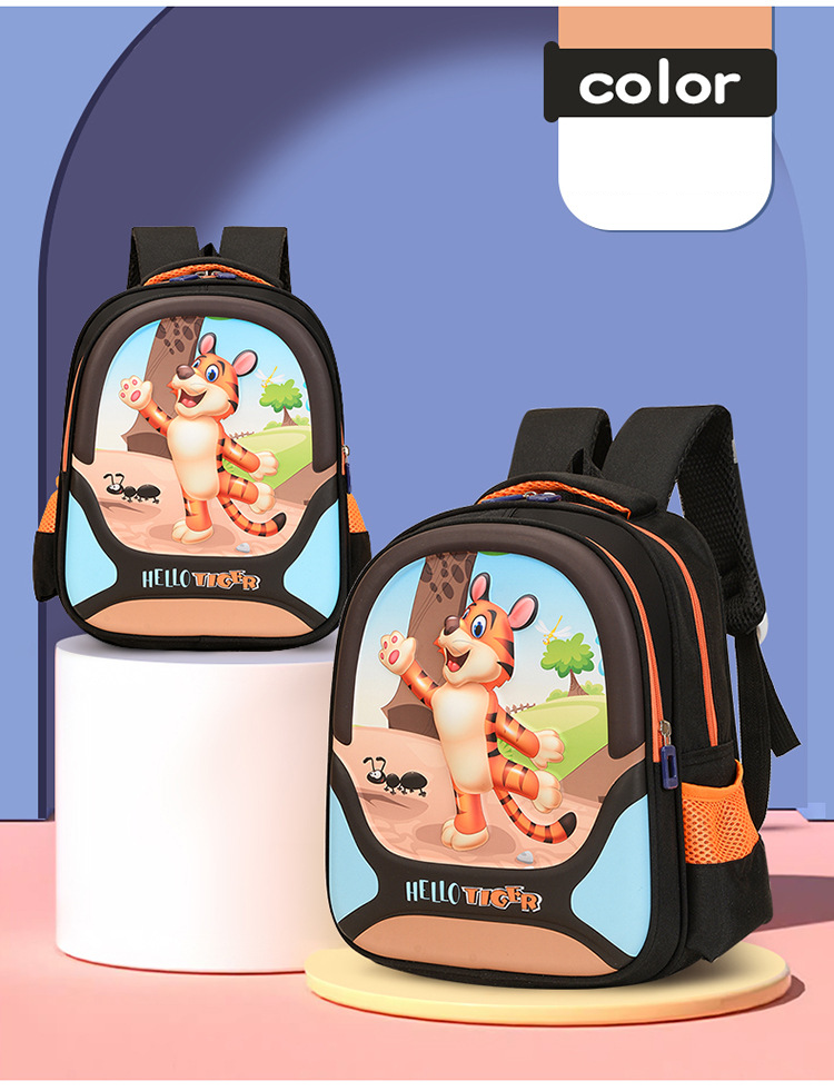 Mochila escolar pequena infantil, reduz o peso e protege as costas, mochila para bebês, desenho animado, mochila de ombro duplo moderna e moderna_voghion.com