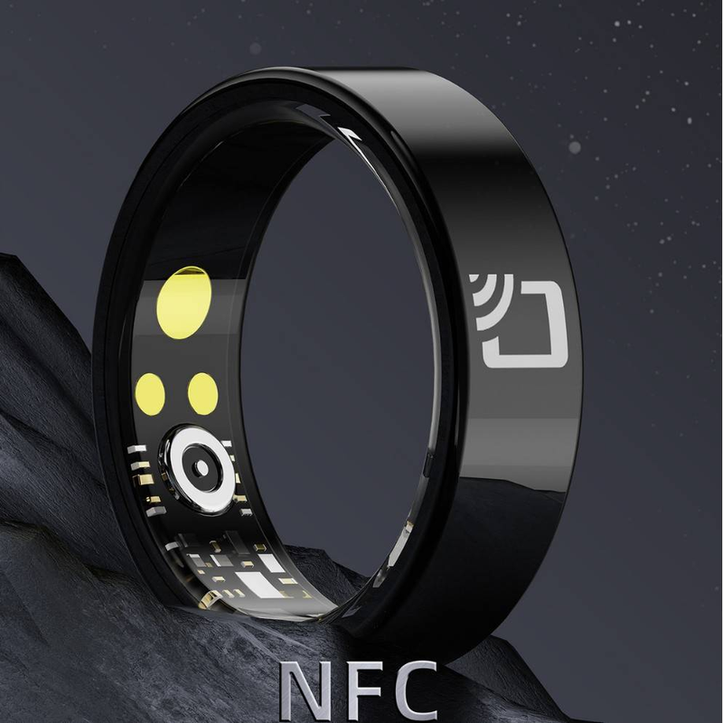 Bagues NFC en céramique, bague intelligente, fréquence cardiaque, oxygène sanguin, sommeil, exercice, nombre de pas, calories, étanche IP68_voghion.com