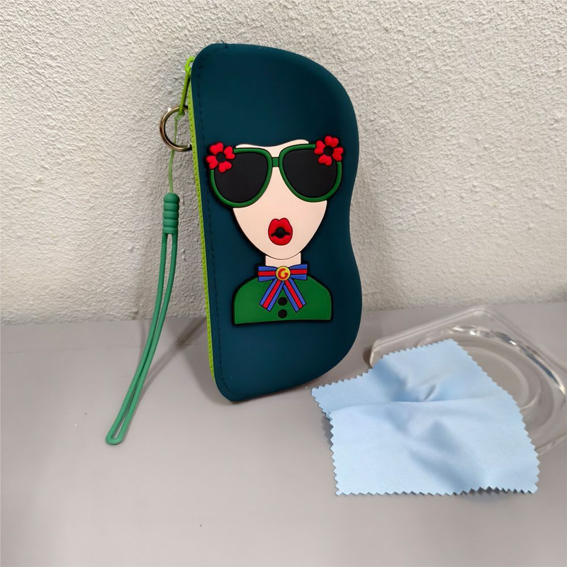 High Value Sunglasses Storage Bag Portable Change Storage Bag Anti Fall Silicone Storage Bag Can Hang Waterproof Glasses Bag_voghion.com