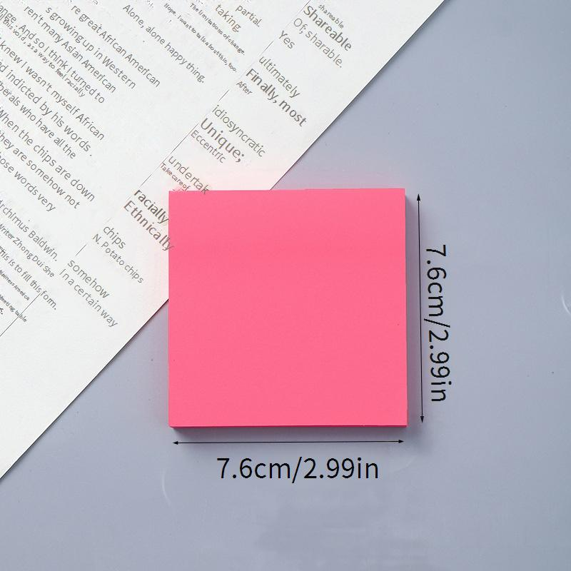 Sticky Notes Set - 100 Sheets Per Pad, Cute Cartoon Design, Ins Style Memo Pads For Students, Office, Home, Creative Self-Adhesive Notepads_voghion.com
