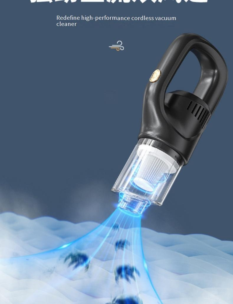 Wireless Car Vacuum Cleaner, Handheld Portable Mini Vacuum With 3100Pa Strong Suction, Cordless Rechargeable For Auto Interior Cleaning (Green/Black)_voghion.com